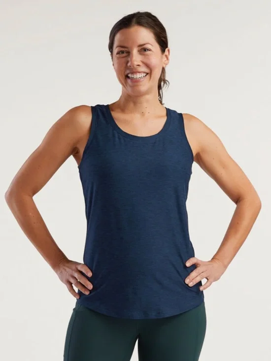 Title Nine Grace Tank Top in dark blue - Size Large - Picture 1 of 7